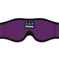 Bluetooth Eye Mask with Wireless Stereo Headphone Purple