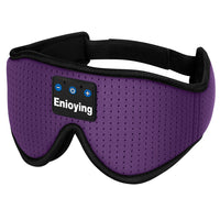 Bluetooth Eye Mask with Wireless Stereo Headphone Purple