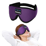 Bluetooth Eye Mask with Wireless Stereo Headphone Purple
