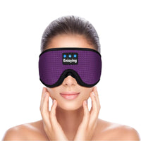 Bluetooth Eye Mask with Wireless Stereo Headphone Purple