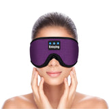 Bluetooth Eye Mask with Wireless Stereo Headphone Purple