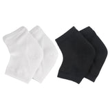 FancyGrab 2 Pairs of Gel Foot Heel Moisturizing Socks Open Toe Socks Gel Spa Sock Sleeves-Style 1