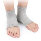 FancyGrab 2 Pairs of Gel Foot Heel Moisturizing Socks Open Toe Socks Gel Spa Sock Sleeves-Style 2