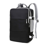 Water Resistant Mommy Bag Diaper Bag Travel Backpack Laptop Bag with USB Port Black