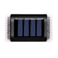 4Pcs Solar Step Lights Wall Lamp Garden Yard Light Outdoor Decor-White