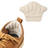 4 Pairs Anti Wear Heel Protection Pads Cushions Heel Liners Grips Heel Inserts Insoles Apricot