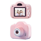 Kids Dual Camera HD Action Camera Digital Camera with Video Recorder-Pink