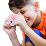 Kids Dual Camera HD Action Camera Digital Camera with Video Recorder-Pink