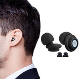 Pair of Reusable Silicone Noise Cancelling Earplugs Sleeping Ear Plugs