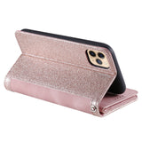 PU Leather Wallet Phone Case for iPhone 13 Pro Pink