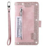 PU Leather Wallet Phone Case for iPhone 13 Pro Pink