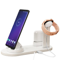 3 in 1 Wireless Charger Dock Charging Station White