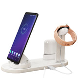 3 in 1 Wireless Charger Dock Charging Station White