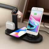 3 in 1 Wireless Charger Dock Charging Station Black