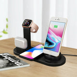 3 in 1 Wireless Charger Dock Charging Station Black