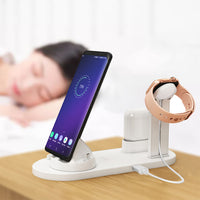 3 in 1 Wireless Charger Dock Charging Station White