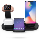 3 in 1 Wireless Charger Dock Charging Station Black