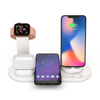 3 in 1 Wireless Charger Dock Charging Station White