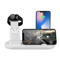 3 in 1 Wireless Charger Dock Charging Station White