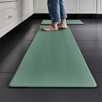 Home Kitchen Door Mat Non-slip Water-resistant Anti-Oil Floor Rug Carpet 45 x150cm Green