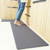 Home Kitchen Door Mat Non-slip Water-resistant Anti-Oil Floor Rug Carpet 45 x120cm Grey