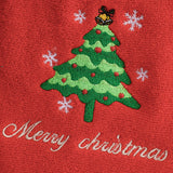 Set of 2 Pack Christmas Embroidered Cotton Towels with Christmas Box