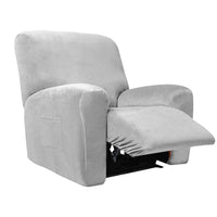 Stretch Recliner Chair Cover Split Sofa Dust Cover for 1-Seat Light Grey