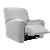Stretch Recliner Chair Cover Split Sofa Dust Cover for 3-Seat Light Grey