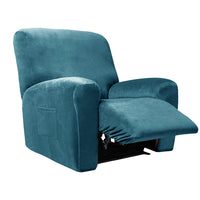 Stretch Recliner Chair Cover Split Sofa Dust Cover for 1-Seat Blue