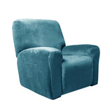 Stretch Recliner Chair Cover Split Sofa Dust Cover for 1-Seat Blue