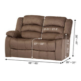 Stretch Recliner Chair Cover Split Sofa Dust Cover for 2-Seat Light Grey