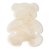 Bear Shaped Rug Super Soft Carpet Non-Slip Mat 80 x 60cm Beige