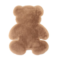 Bear Shaped Rug Super Soft Carpet Antiskid Mat 80 x 60cm Khaki
