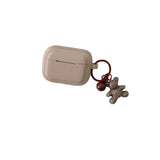 Protective Case Wireless Earphone Cover for Apple Airpods 1st 2nd Gen-Caramel