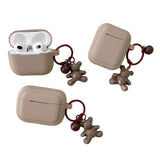 Protective Case Wireless Earphone Cover for Apple Airpods 1st 2nd Gen-Caramel