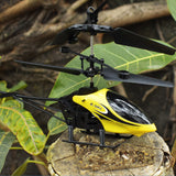 RC Helicopter Toy USB Charging Remote Control Aircraft Yellow