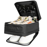 2-Pack Set Travel Environmental Water Resistant Shoe Pouches Portable Storage Bags Black