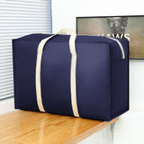 Storage Bag Portable Non-Woven Luggage Bag Clothes Quilt Organizer Bag Navy