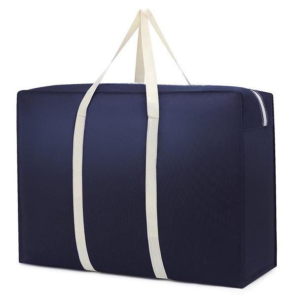 Storage Bag Portable Non-Woven Luggage Bag Clothes Quilt Organizer Bag Navy