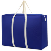 Storage Bag Portable Non-Woven Luggage Bag Clothes Quilt Organizer Bag Royal Blue