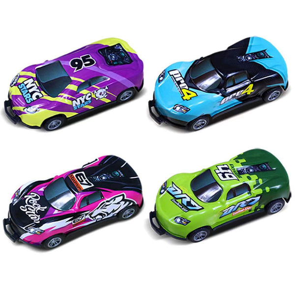 4Pcs Children Pull Back Car Toy Flip Toys Car Model Toys