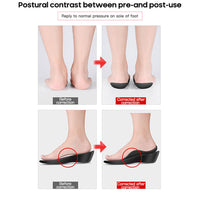 Set of 2 Pairs Feet Insoles Arch Supports Orthotics Inserts Flat Foot Orthopaedic Insoles for EU40-45