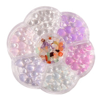 Mixed Nail Art Bead Manicure 3D Color Change Nails Gem Decors-Heart Style