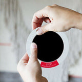 Baby Hand Foot Print Oil Newborn Footprint Handprint with 2Pcs Round Cards -Black