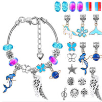 112pcs DIY Charm Jewelry Beads Crafts Bracelet Making Kit Gifts for Girls Xmas
