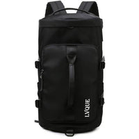Large Capacity Travel Duffle Bag Sport Gym Backpack-Black