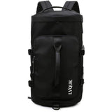 Large Capacity Travel Duffle Bag Sport Gym Backpack-Black