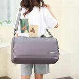 Travel Duffel Bags Portable Luggage Gym Bag-Grey