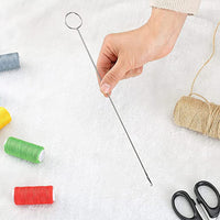 2-piece Set Loop Needle Hooks Needlework Tool Turning Fabric Tubes Straps Cross-Stitch