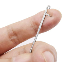2-piece Set Loop Needle Hooks Needlework Tool Turning Fabric Tubes Straps Cross-Stitch